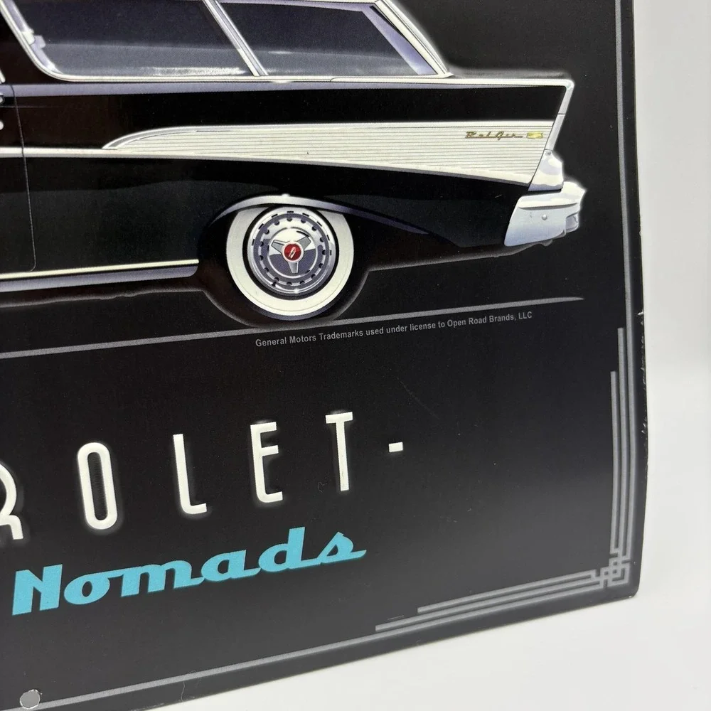 Open Road Brands Chevrolet Nomads Metal Wall Sign 12x16 Garage‎ Decor Retro